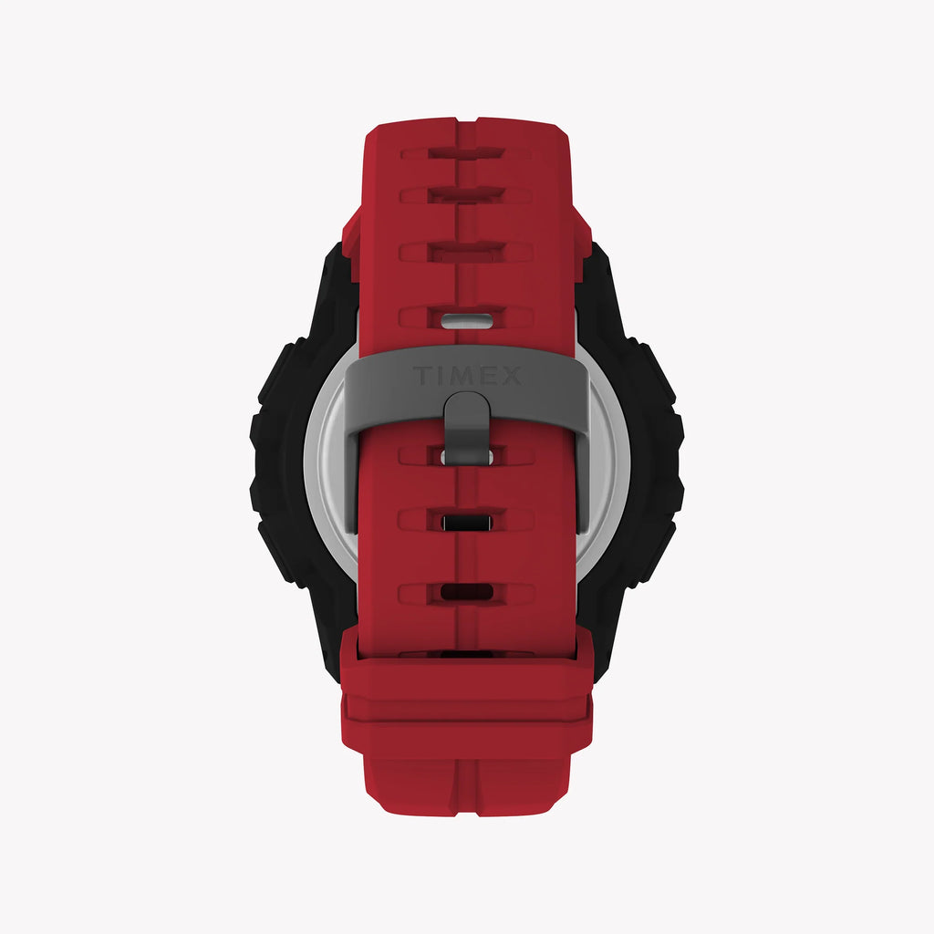Timex Men's Black Digital Watch, Red Strap | Ufc Rush 52mm
