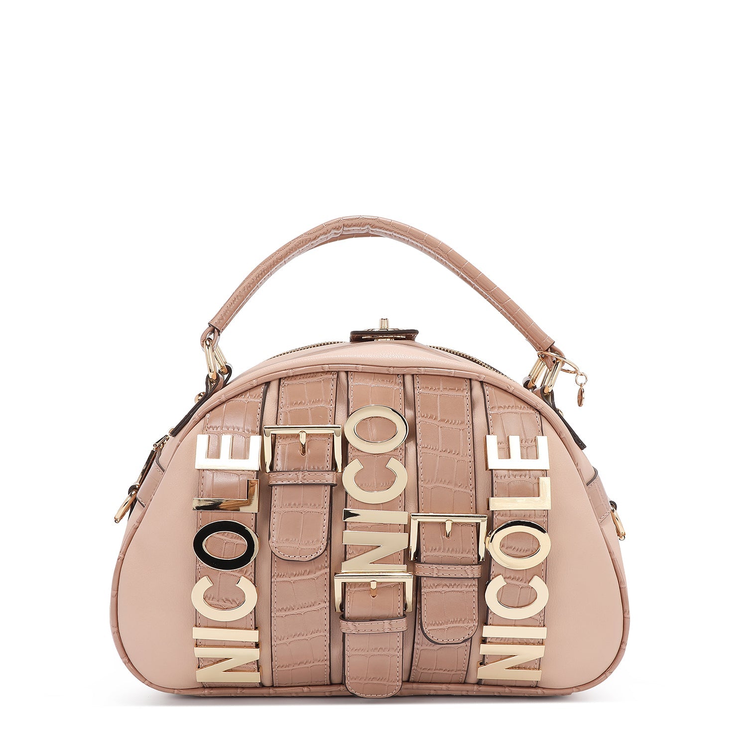 Nicole Lee Calista Satchel Domo - Soft Pink Luxury Handbag