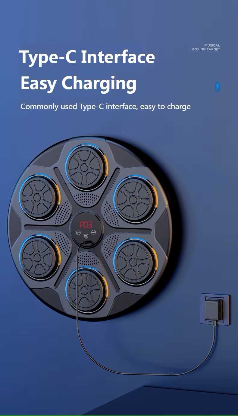 Smart Music Boxing Machine - W/ Bluetooth Connectivity and Gloves